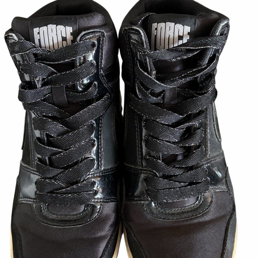 Nike Force Dunk Sky High Hidden Wedge Sneaker Shoe Black Size 7.5 - Picture 5 of 9